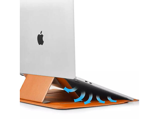 Чохол з підставкою WIWU SKIN PRO Portable Stand Sleeve 13.3' Коричневий - Фото 6