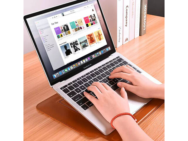 Чохол з підставкою WIWU SKIN PRO Portable Stand Sleeve 13.3' Коричневий - Фото 8