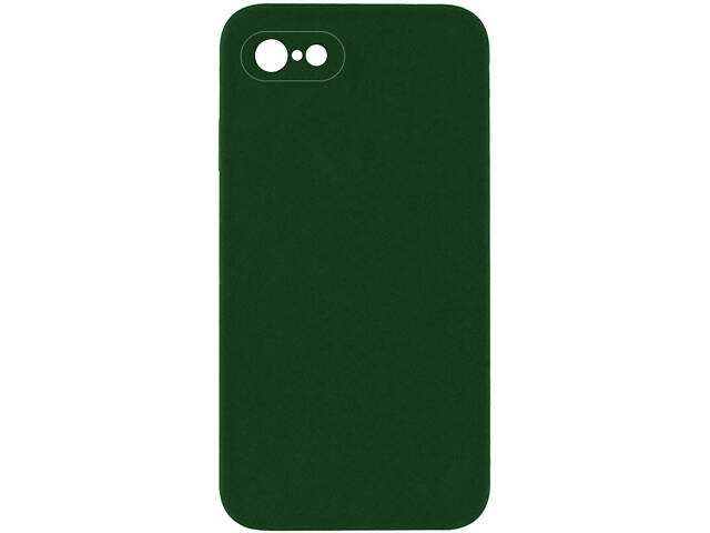 Чехол Silicone Case Square Full Camera Protective (AA) NOLOGO для Apple iPhone 6/6s (4.7') Зеленый / Army green - Фото 1