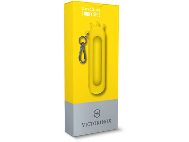 Чехол силиконовый Victorinox Crown Sunny Side для ножей Classic 58мм 1-2 слоя Желтый (4.0450) - Фото 3