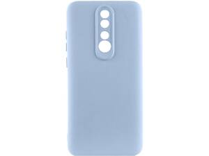 Чехол TPU GETMAN Liquid Silk Full Camera для Xiaomi Redmi 8 Голубой / Lilac Blue