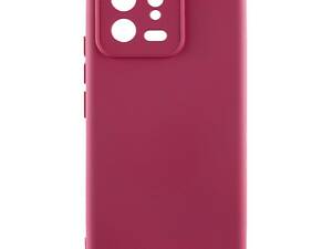 Чохол TPU GETMAN Liquid Silk Full Camera для Xiaomi 13 Бордовий / Marsala