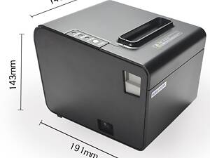 Чековый термопринтер печати чеков 80мм Lan Usb НОВЫЙ!