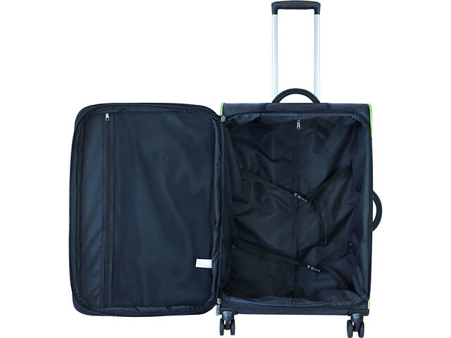 Валіза Bagland Валенсия 46х65 см Чорно-зелена ('972918876') - Фото 6