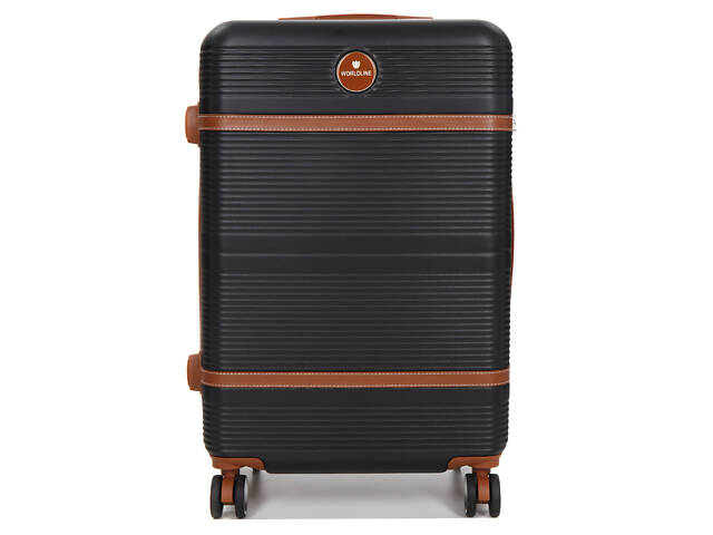 Чемодан средний M ABS-пластик Worldline Airtex 629 67×45×27см 74л Черный - Фото 3