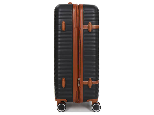 Чемодан средний M ABS-пластик Worldline Airtex 629 67×45×27см 74л Черный - Фото 6