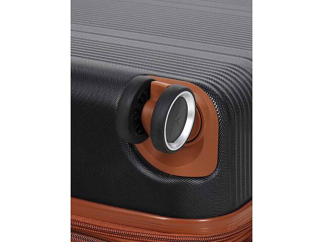 Чемодан средний M ABS-пластик Worldline Airtex 629 67×45×27см 74л Черный - Фото 12