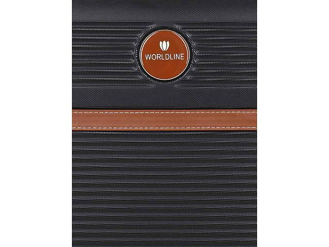 Чемодан средний M ABS-пластик Worldline Airtex 629 67×45×27см 74л Черный - Фото 15