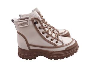 Ботинки женские Li Fexpert молочные натуральная кожа 1196-23DHS 36