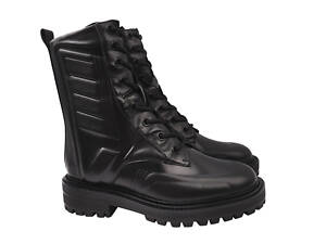 Черевики жіночі з натуральної шкіри на платформі чорні Sasha Fabiani 18-20DHC 39