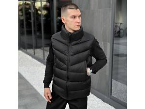 Черная мужская жилетка Pobedov Puffer