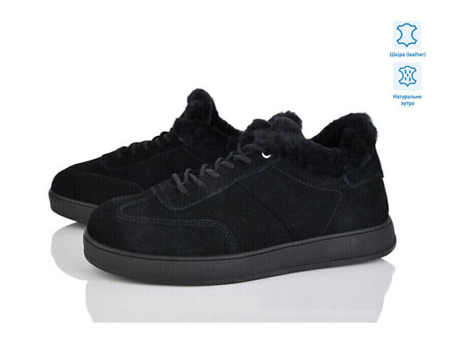 Чорні зимові кросівки з хутром, кросівки Arianna 36,39,41р код 25609 - Фото 1