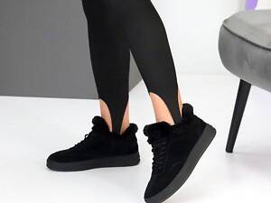 Чорні зимові кросівки з хутром, кросівки Arianna 36,39,41р код 25609 41