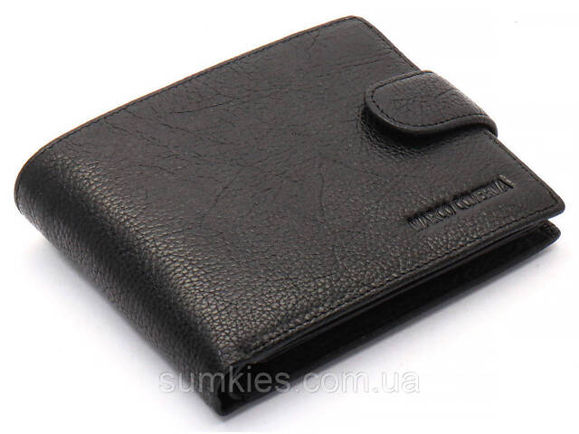Чорне шкіряне портмоне з відділом для документів Marco Coverna MCBK10-805 - Фото 2