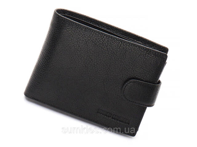 Чорне шкіряне портмоне з відділом для документів Marco Coverna MCBK10-805 - Фото 3