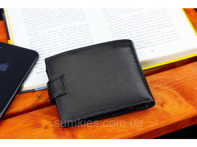 Чорне шкіряне портмоне з відділом для документів Marco Coverna MCBK10-805 - Фото 10