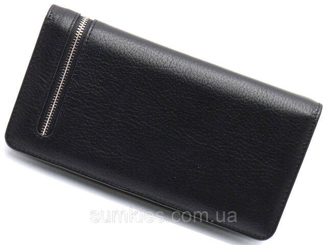 Чорний багатофункціональний чоловічий гаманець з натуральної шкіри МС291 - Фото 3