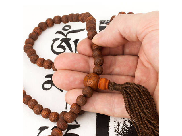 Четки «Дакини» из семян дерева ракту Kailash 108 бусин бусины - 9 мм (27628) - Фото 6