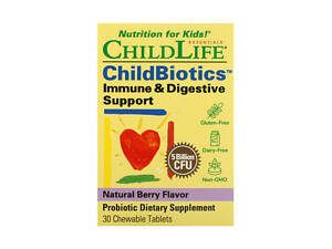 ChildBiotics Immune + Digestive Support - 30 Chewable tabs Natural Berry (До 11.25)