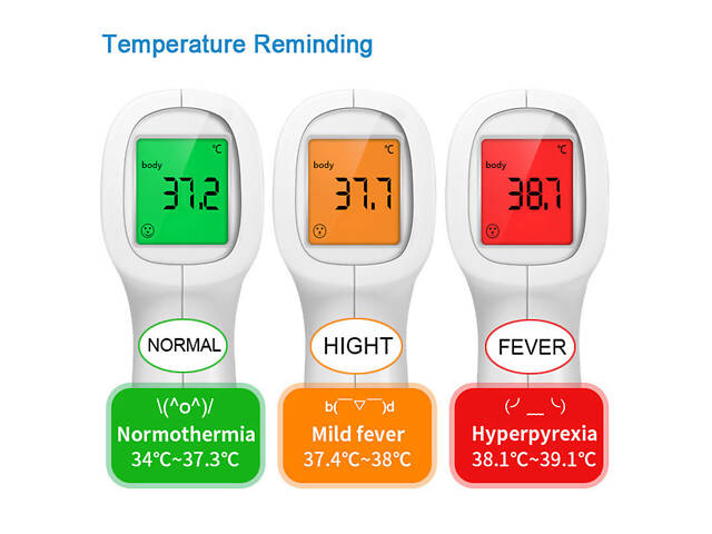 Дитячий цифровий безконтактний термометр, пірометр - Фото 2