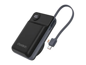 Choetech B696 20 000мА•г Black с магнитной зарядкой Повербанк