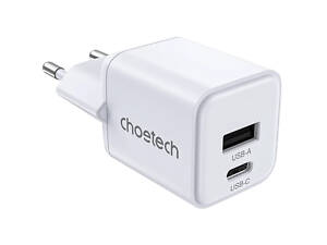 Choetech PD5012 mini White PD30W GAN A+C Адаптер