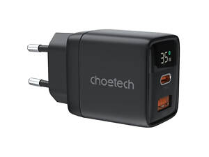 Choetech PD6052 Black PD35W GAN A+C Адаптер