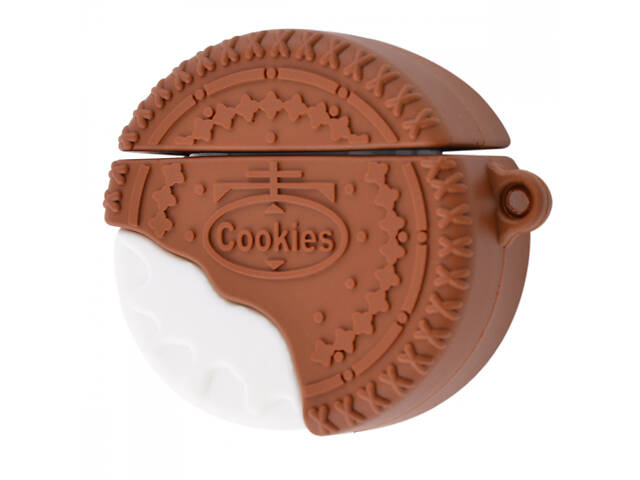 Чохол для AirPods печиво. Колір коричневий