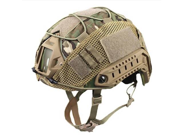 Чехол (кавер) на каску Fast в цвете мультикам М-1 - Фото 1