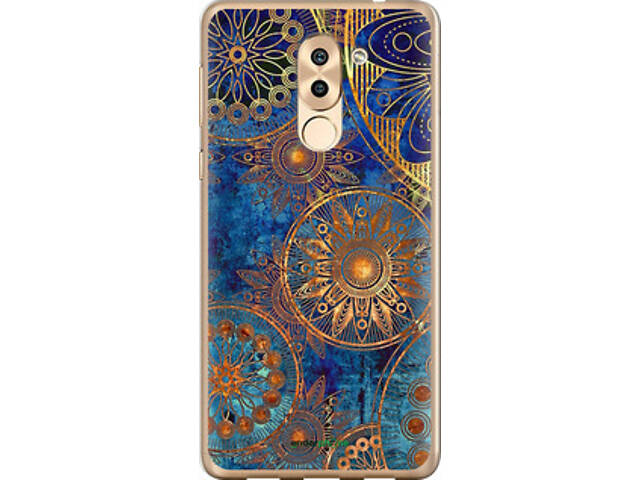 Чехол на Huawei GR5 2017 Золотой узор '678t-473' - Фото 1