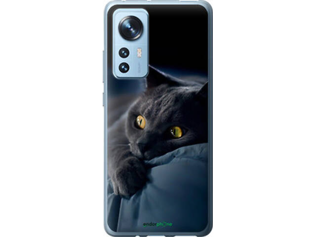 Чехол на Xiaomi 12 Дымчатый кот '825u-2555' - Фото 1