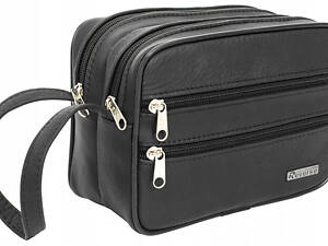 Чоловіча шкіряна барсетка Reverse чорна