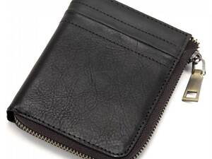 Чоловіче шкіряне портмоне на блискавці Tiding Bag