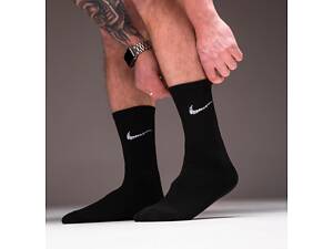 Чоловічі подовжені шкарпетки чорні Nike