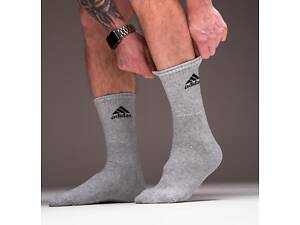 Чоловічі подовжені шкарпетки сірі Adidas