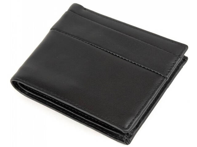 Чоловічий портмоне Tiding Bag чорний - Фото 1