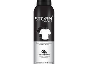 Чоловічий дезодорант-антиперспірант для тіла Storm Invisible Black, 150 мл Лівеста