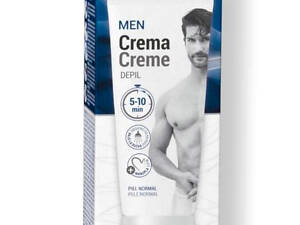 Чоловічий крем для депіляції Deliplus для всіх типів шкіри 2 в 1 (крем + рукавиця) 200 мл. Deliplus Men Crema Depil 2