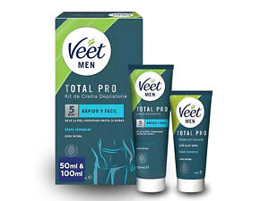 Мужской крем Veet menTotal Intim для депиляции волос интимной зоны 100 мл и бальзам после депиляции 50 мл.
