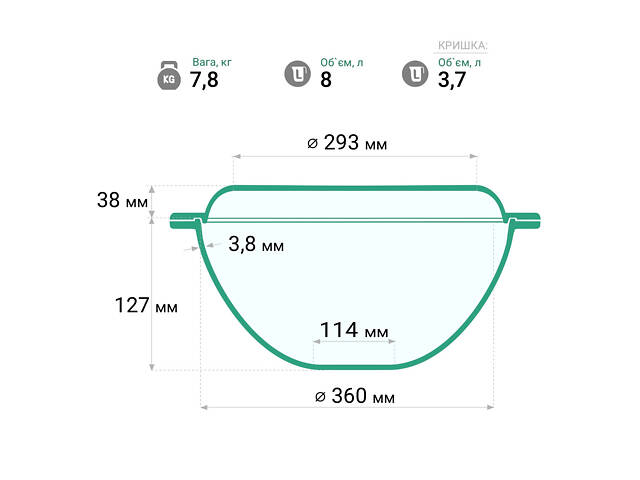 Чугунная сковорода WOK 8 л с крышкой-сковородой гриль и чехлом - Фото 8