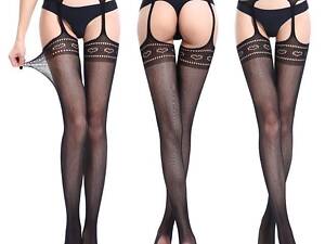 Панчохи чорні з візерунком STYLE 9 Супер шоп