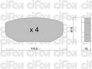 CIFAM 822-097-0. Тормозные колодки пер. Jumny 91-