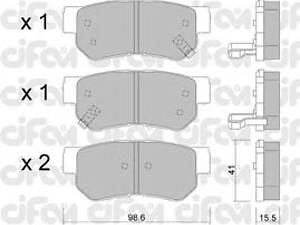 CIFAM 822-365-0. Гальмівні колодки зад. SANTA FE/SONATA/TUCSON/MAGENTIS/SPORTAGE