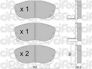 CIFAM 822-450-0. Гальмівні колодки пер. Toyota Avensis 00-08 (bosch)