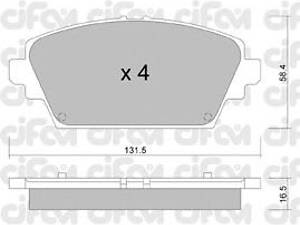 CIFAM 822-464-0. Гальмівні колодки пер. Nissan Primera 02- (TRW)