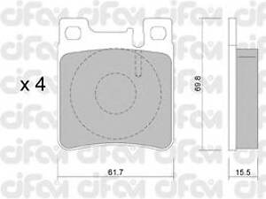 CIFAM 822-567-0. Тормозные колодки пер. W202/210 (ATE)/211 4Matic