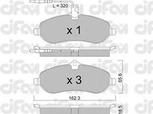 CIFAM 822-707-0. Тормозные колодки пер. Scudo/Expert 07-