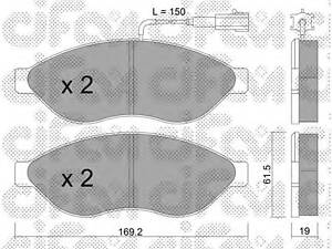 CIFAM 822-708-1. Тормозные колодки пер. Jumper/Ducato/Boxer 06- (1.1-1.5t)