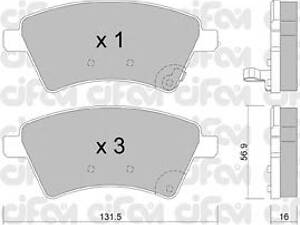 CIFAM 8227020. Тормозные колодки пер. Suzuki SX4 04>