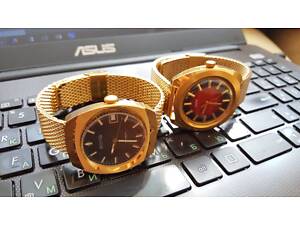 MESH Браслет плетеный для часов золотой ремешок на Casio,Orient,Seiko